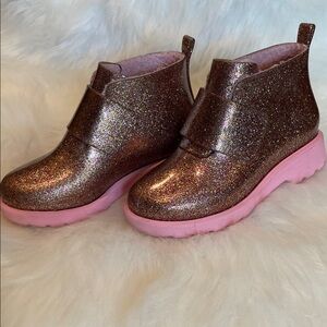 Mini Melissa jelly pink boots size 11